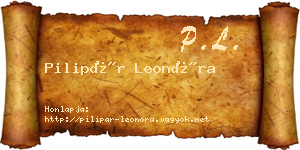 Pilipár Leonóra névjegykártya
